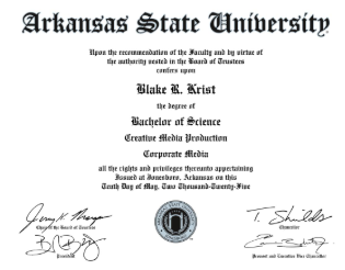 Blake  gets his B.S.